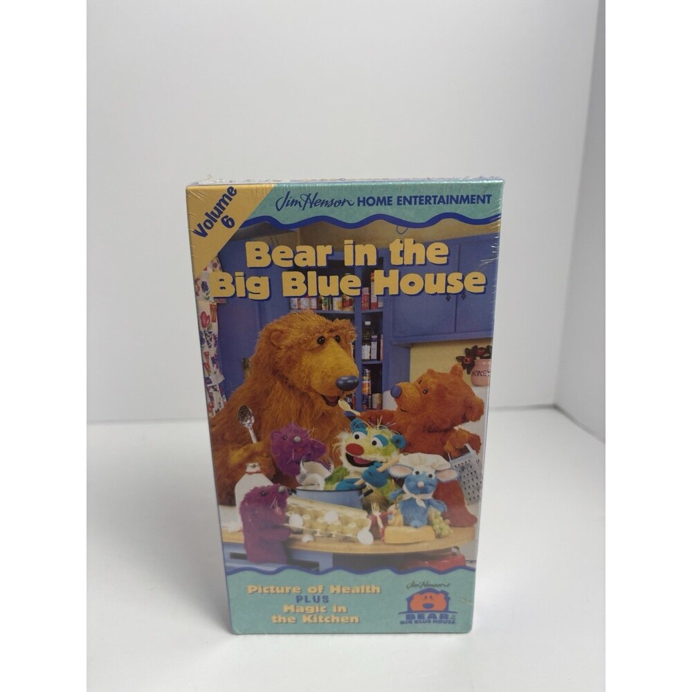 Bear In The Big Blue House~Picture Of Health VHS Video Tape Movie 1999 OOP RARE